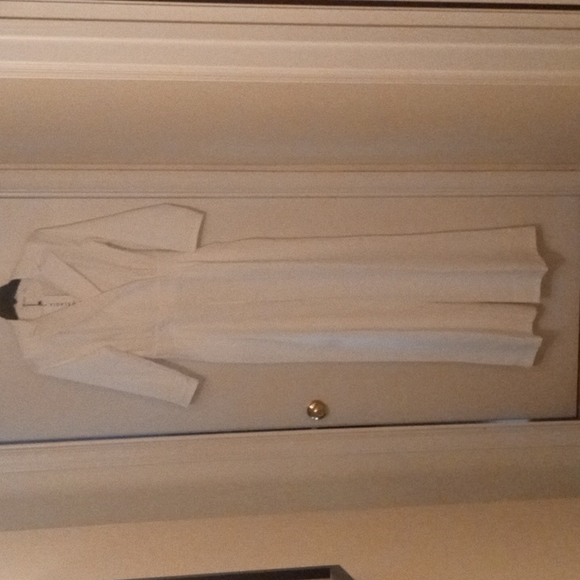 WHITE LONG SLEEVE V NECK JUMPSUIT M/L - Picture 5 of 5